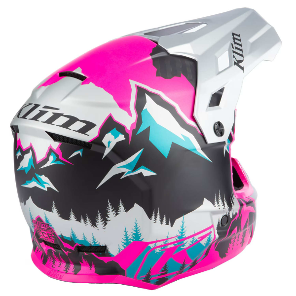 Casca Snowmobil Klim F3 Carbon ECE Wraith-48
