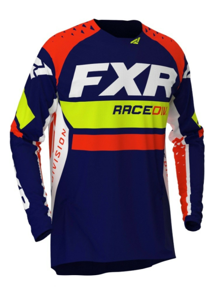 Tricou FXR Revo MX Navy/Hi Vis/Nuke Red-0