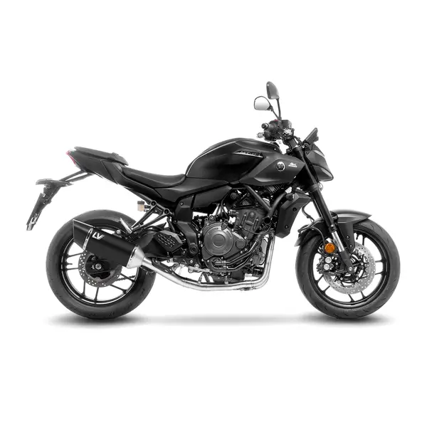 Tobă de eșapament LeoVince LV-14R Black Edition Slip-On pentru Yamaha MT-07 Tracer 7 Tracer 7 GT 2025-2026, 2, nordicamoto.ro