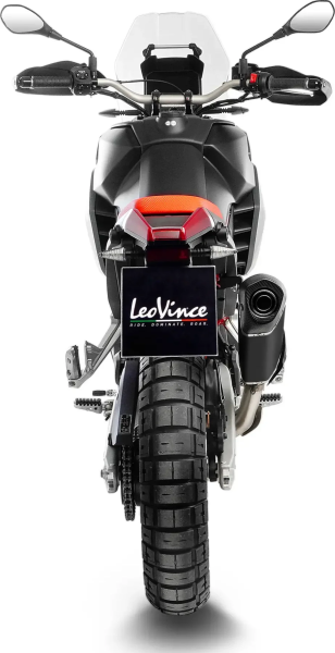Tobă de eșapament LeoVince LV-14 Black Edition Slip-On pentru Aprilia Tuareg 660, 3, nordicamoto.ro