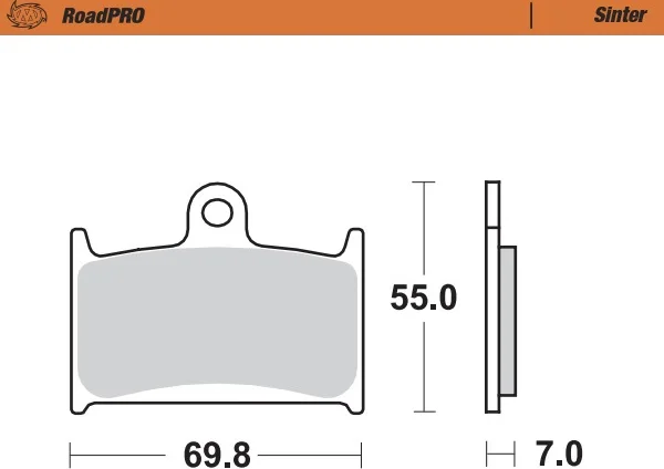 Plăcuțe de frână Roadpro Sinder pentru roata din față, 1, nordicamoto.ro
