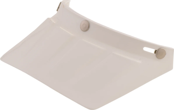 3-snap Vintage Mx Snap On 4-vents Visor Peak Gloss White White ONE SIZE, 1, nordicamoto.ro