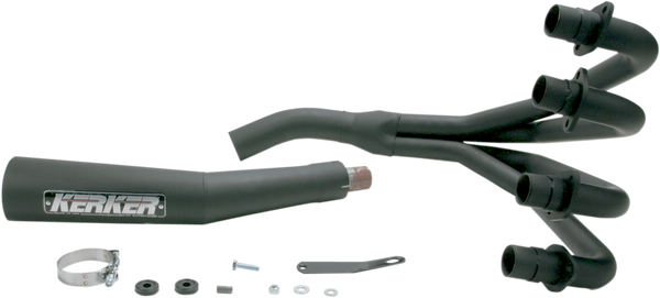 4-into-1 Megaphone Exhaust System Black, 2, nordicamoto.ro