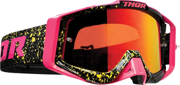 Ochelari Thor Sniper Pro Splatta Roz fluo/negru ONE SIZE, 1, nordicamoto.ro