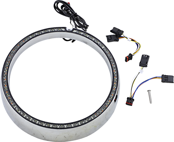 Probeam® Turn Signal Ring Trim Amber, White, 3, nordicamoto.ro
