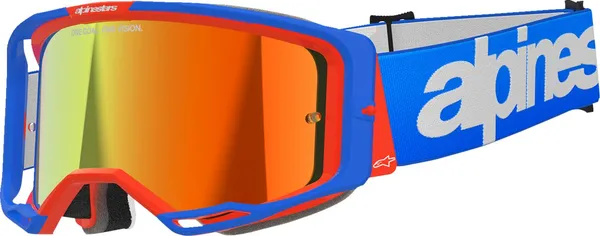 Alpinestars Vision 8 Wordmark Goggle Orange, Blue -3
