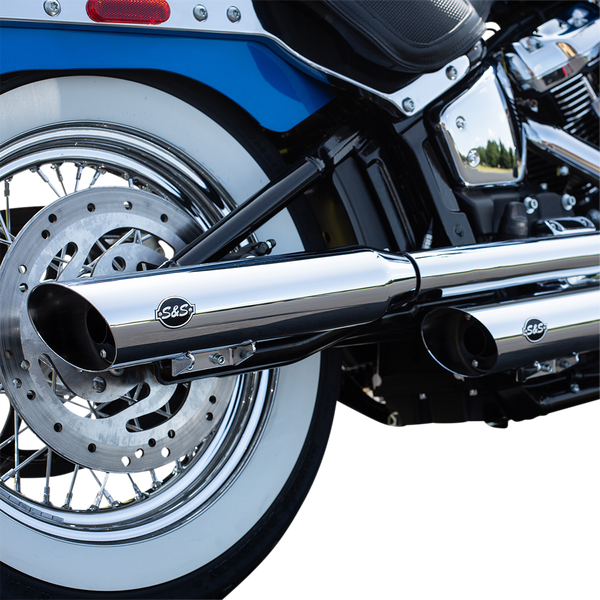 Slash-cut Slip-on Mufflers Chrome, 1, nordicamoto.ro