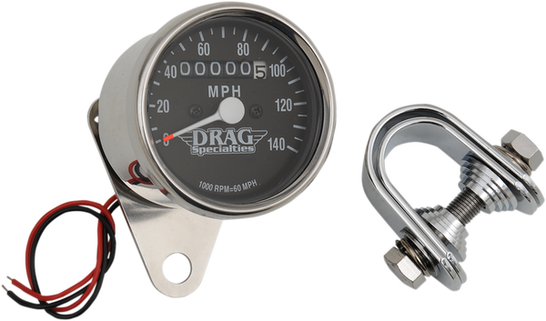 2.4(r) Mini Mechanical Speedometer Black, 1, nordicamoto.ro