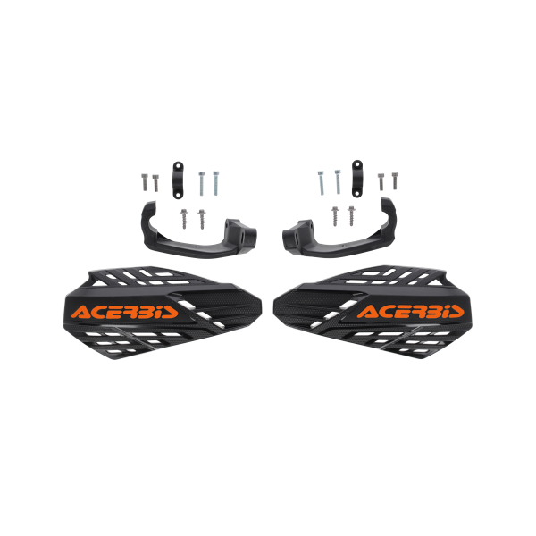 Handguard Acerbis Linear Vented Universal Negru/Portocaliu, 12, nordicamoto.ro