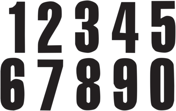 Three Series Numbers Black, 3, nordicamoto.ro