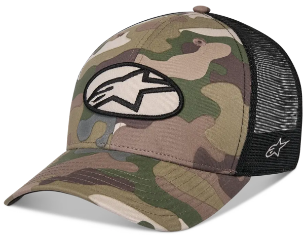 Șapcă Trucker cu bandă înclinată, verde, 1, nordicamoto.ro