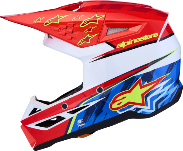 Casca Alpinestars Sm3 Falcon Rosu/Alb/Albastru XS, 5, nordicamoto.ro