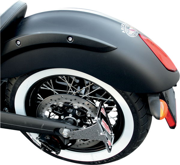 Victory Side-mount License Plate White, 1, nordicamoto.ro