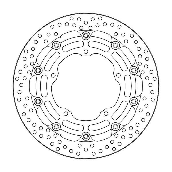 Halo Series Floating Rotor Black, Stainless Steel