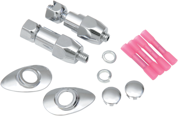 Chrome Rear Turn Signal Relocation Kits Chrome, 1, nordicamoto.ro
