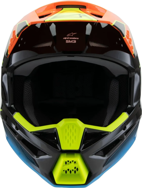 Casca Copii Alpinestars S-M3 Fray Black/Blue/Orange/Yellow-2