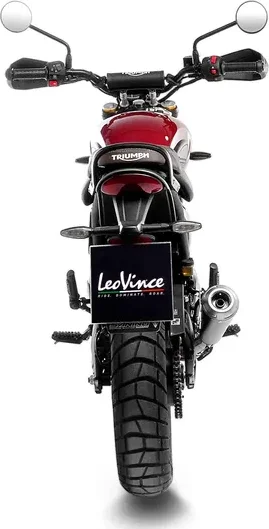 Tobă de eșapament LeoVince GP One Slip-On pentru Triumph Scrambler 400 X, 3, nordicamoto.ro