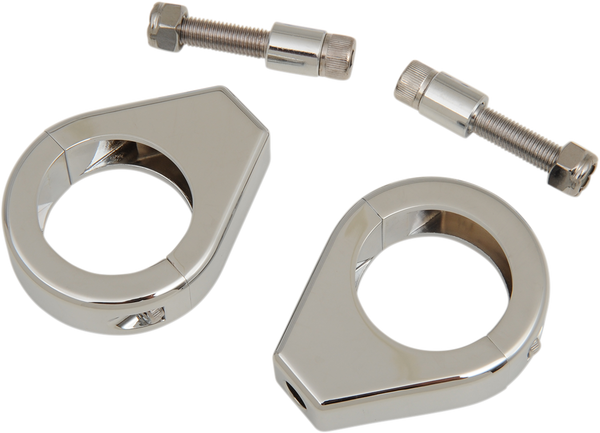 Turn Signal Fork Clamps Chrome, 1, nordicamoto.ro