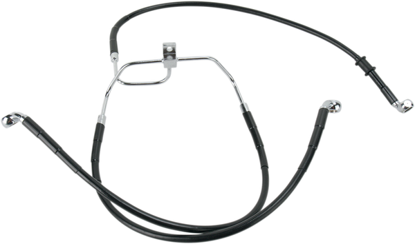 Stainless Steel Brake Line Kit Black, 1, nordicamoto.ro
