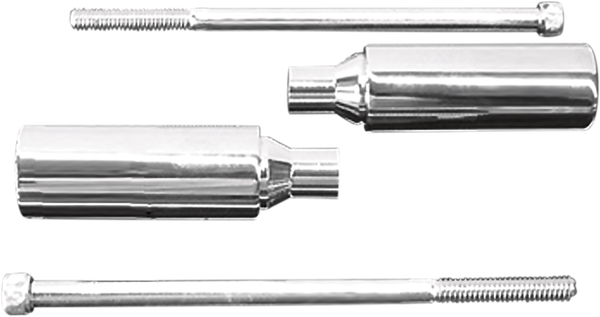 Anti-vibration Folding Highway Pegs Silver 76 mm (3') Longer, 2, nordicamoto.ro
