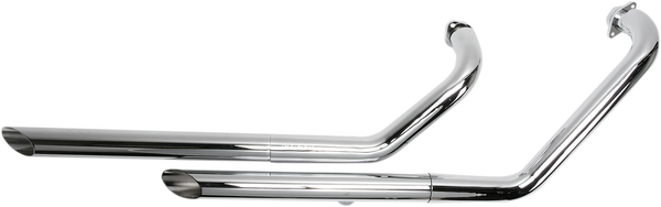 Drag Pipes Exhaust System Chrome, 1, nordicamoto.ro