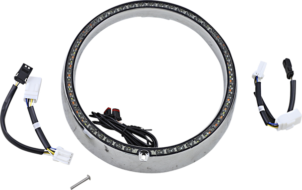 Probeam® Turn Signal Ring Trim Amber, White, 3, nordicamoto.ro