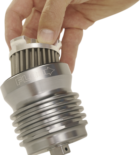 Flo® Oil Filter Silver, 1, nordicamoto.ro