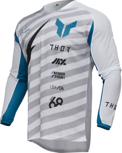 Tricou Enduro Thor Launchmode Vented Raid Gray-4