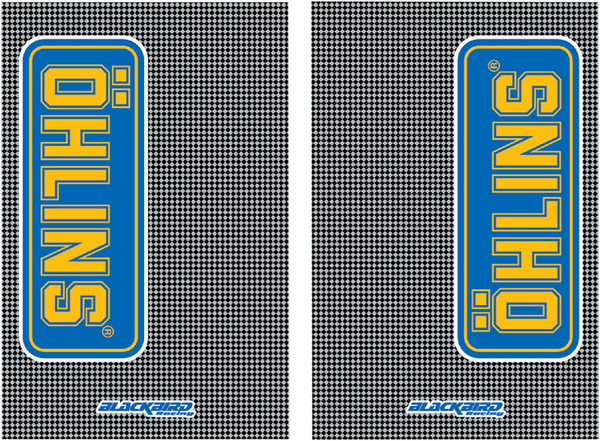 Fork Stickers Blue, Yellow, 1, nordicamoto.ro