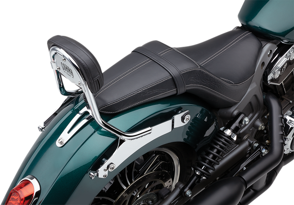 Detachable Mini Backrest Silver, 1, nordicamoto.ro