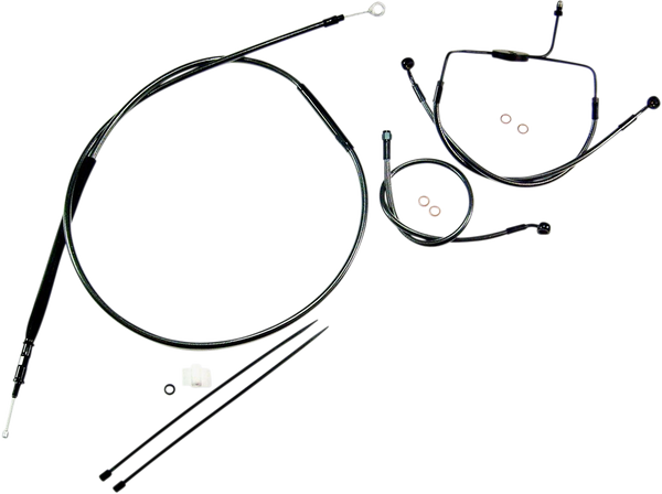 Black Pearl Designer Handlebar Installation Kit Black, 3, nordicamoto.ro