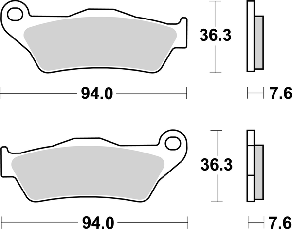 Hf Street Ceramic Organic Brake Pads, 2, nordicamoto.ro