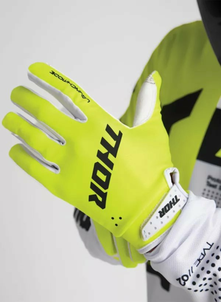 THOR Launchmode Gloves White, Green -5