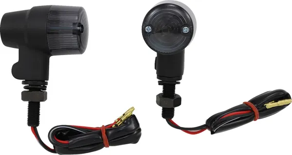 Round Marker Lights Black, Matte-0