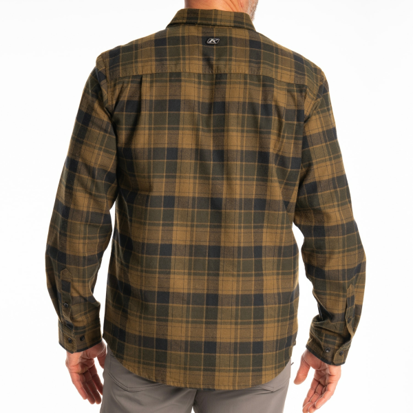 Camasa Klim Cottonwood Midweight Flannel Fiery Red - Black-8