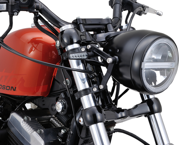 Headlight Bracket Set Black, 1, nordicamoto.ro