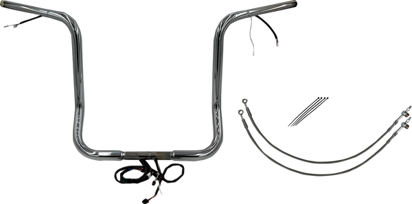 Plug & Play Ez Install 1-1/4(r) Round Top Handlebar Kit Silver, 1, nordicamoto.ro