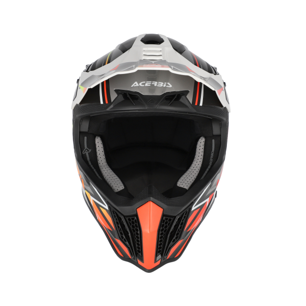 Casca Acerbis Airstrike-X Negru/Portocaliu Fluorescent XXL-8