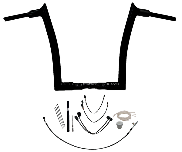 1-1/2(r) Ez Install Pointed Top Handlebar Kit Black, 1, nordicamoto.ro