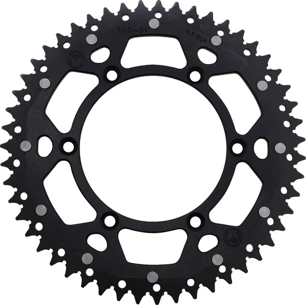 MOOSE RACING Dual Sprocket Black -0