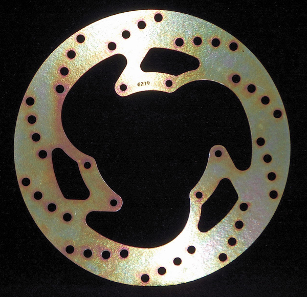 Round D-series Fixed Offroad Brake Rotor Gold, Zinc, 1, nordicamoto.ro
