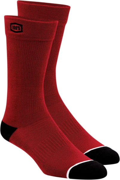 Sosete 100% Solid Red-0