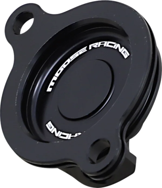 MOOSE RACING Machined Oil Filter Cover Black, 1, nordicamoto.ro