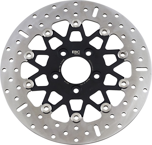 Custom Stainless Steel Rear Brake Rotor Black, Chrome, 2, nordicamoto.ro
