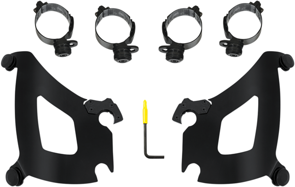 Bullet Fairing Trigger-lock Hardware Kit Black, 1, nordicamoto.ro