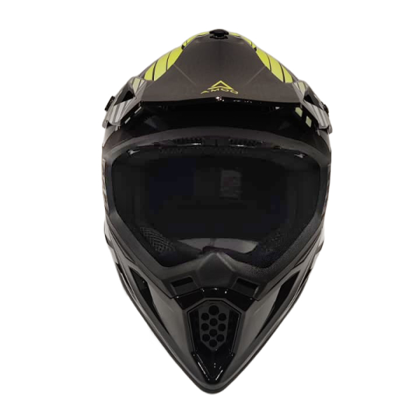 AMOQ Meteor V2 Helmet Axis Black/Yellow glossy XS-3
