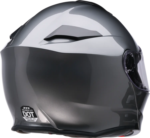 Casca Flip-Up Z1R Solaris 2.0 Solid Argintiu Inchis XS-1