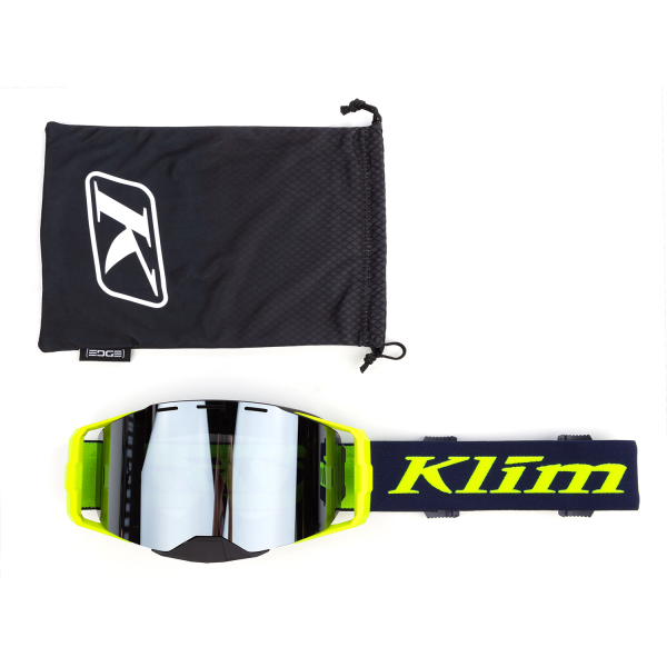 Ochelari Klim Edge Off-Road FOCUS METALLIC SILVER CLEAR LENS-5