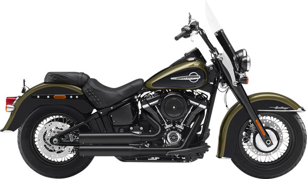 2in2 | Fusion Long | Shotgun-low Exhaust System Matte Black, 1, nordicamoto.ro