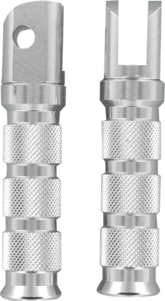 Suporturi pentru picioare din aluminiu anodizat pentru motociclete sport, argintii, 1, nordicamoto.ro